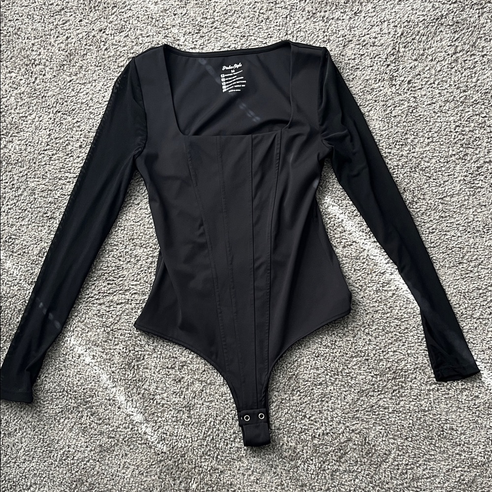 Black Long Sleeve Swimsuit